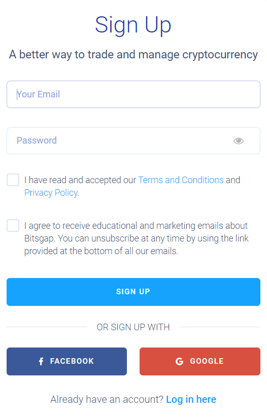 Bitsgap-Sign-up-form