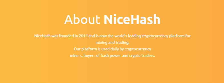 About NiceHash