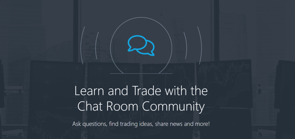 Comunità di chat room di Benzinga Pro
