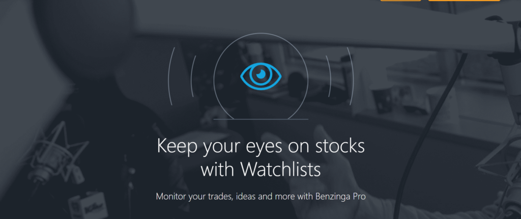 Benzinga Pro watchlist