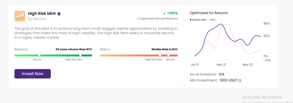 Mudrex High Risk Mints