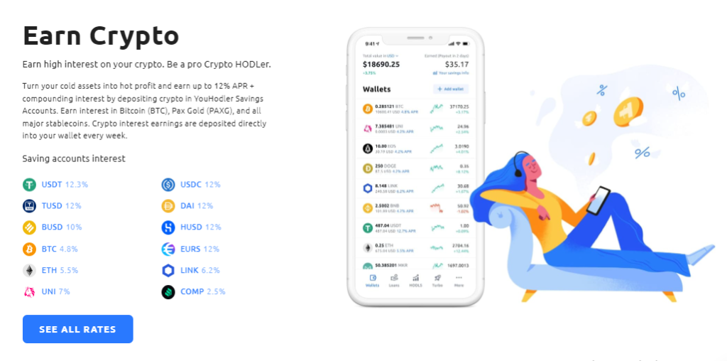 YouHodler Earn Crypto