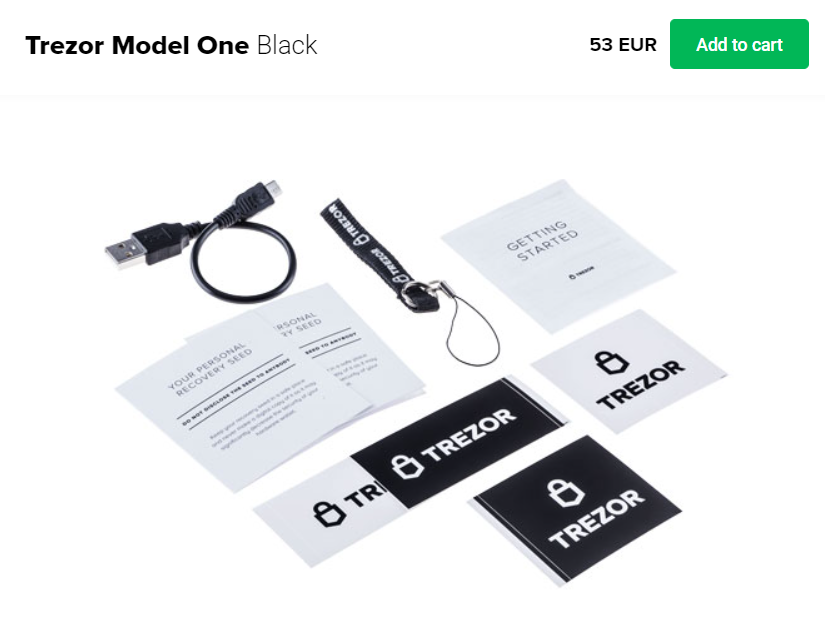 Trezor Model One Packaging