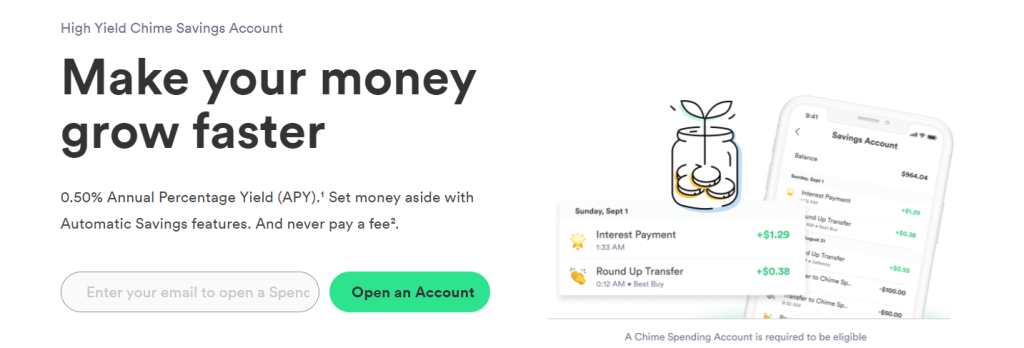 Chime savings account