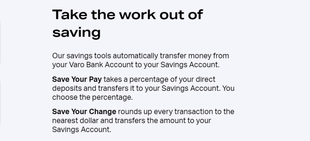Varo savings account