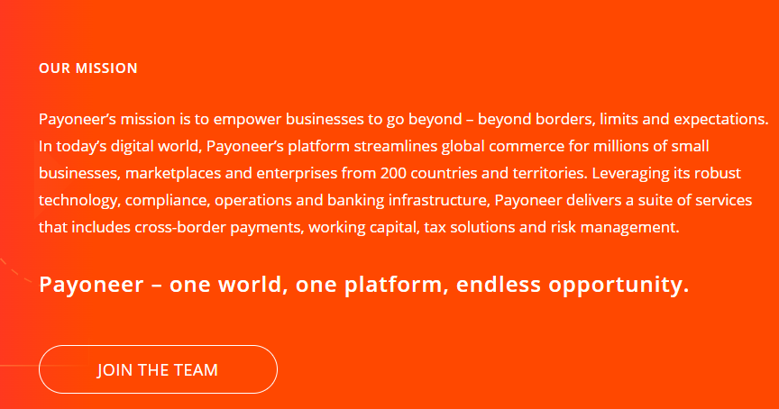 About Payoneer