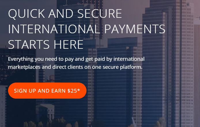 Payoneer Global platform with different services