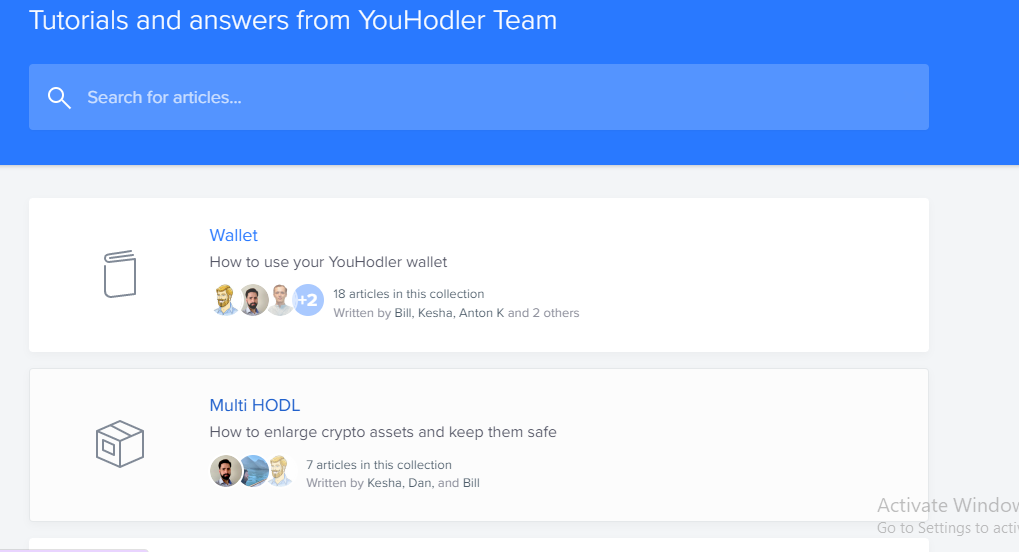 Tutorials and answers from YouHodler Team