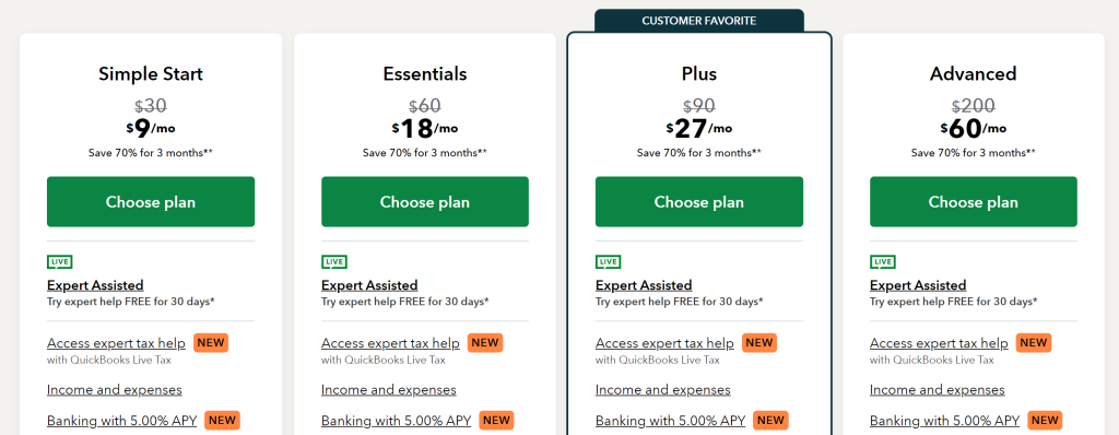 Quickbooks Pricing