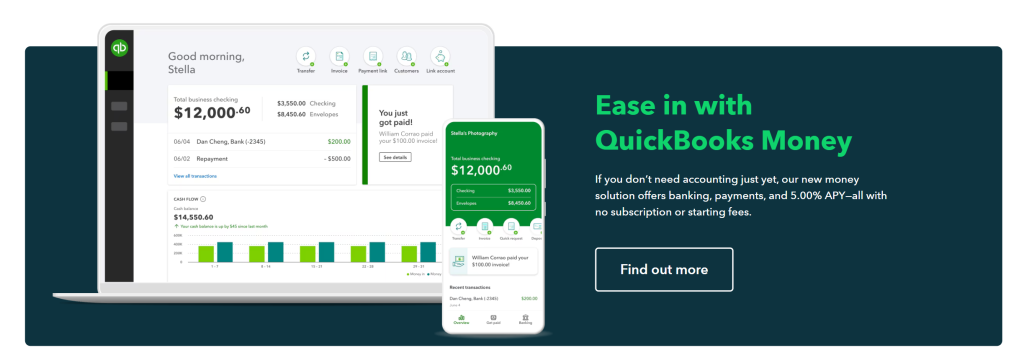 Ease in with Quickbooks