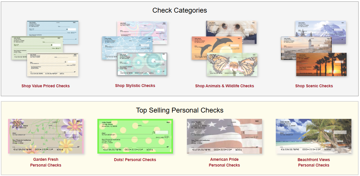 Carousel Checks more categories