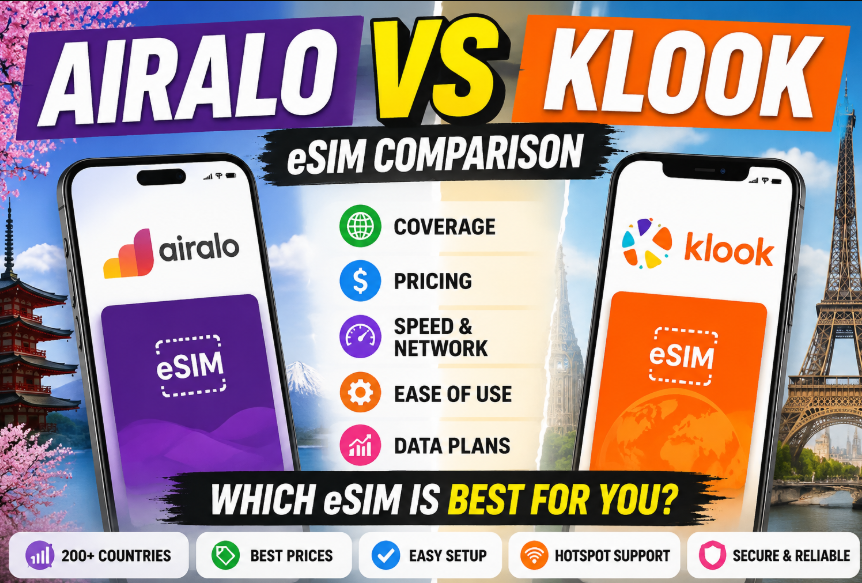 Airalo vs Klook eSIM: Which One is Best in 2026?